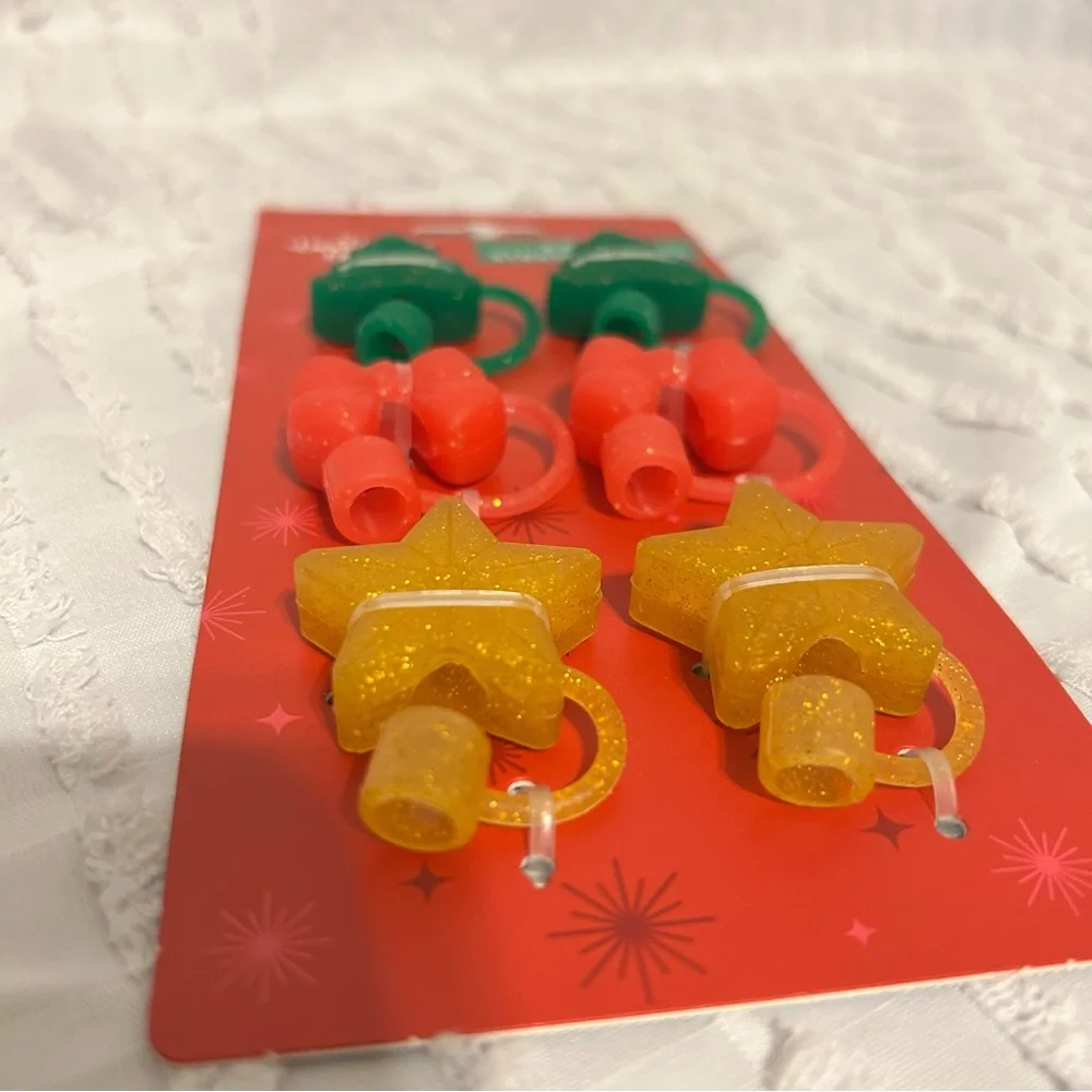 December Home Christmas Straw Toppers‎